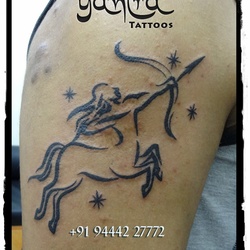 Sun Sign Tattoo